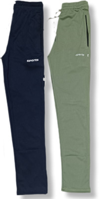 ClothMart Track Pant For Boys & Girls(Blue, Green, Pack of 2)