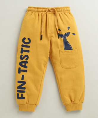 BUMZEE Track Pant For Boys(Gold, Pack of 1)