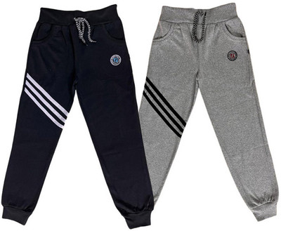 LOVO Track Pant For Boys & Girls(Black, Grey, Pack of 2)