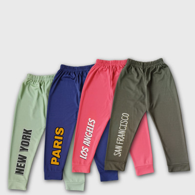 SARA COLLECTION Track Pant For Baby Boys & Baby Girls(Multicolor, Pack of 4)