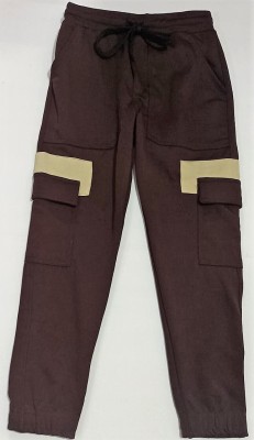 Triveni Fashion Track Pant For Boys(Brown, Pack of 1)