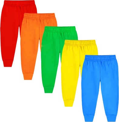 MAHADEV Track Pant For Baby Boys & Baby Girls(Multicolor, Pack of 5)