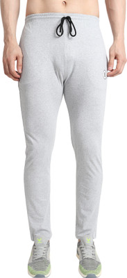 REDLUV Solid Men Grey Track Pants