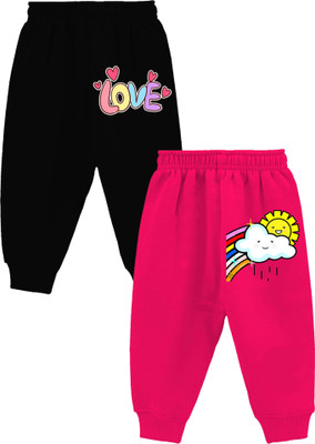 MINI MYN Track Pant For Girls(Multicolor, Pack of 2)