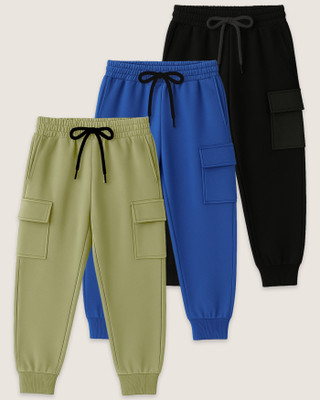 Yk Track Pant For Boys(Multicolor, Pack of 3)