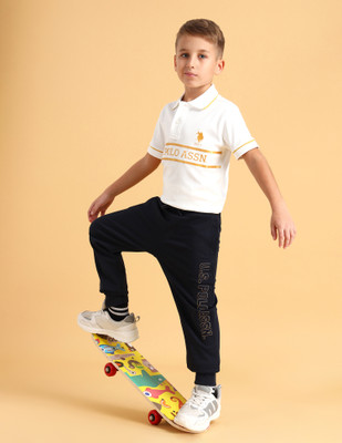 U.S. POLO ASSN. Track Pant For Boys(Blue, Pack of 1)