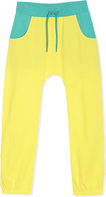 pilolo Track Pant For Boys(Yellow, Pack of 1)