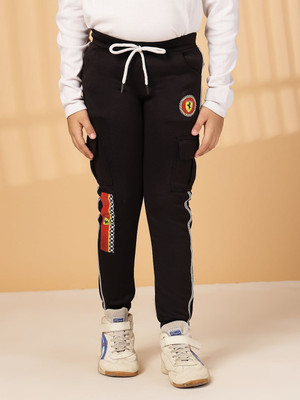 Albion Track Pant For Boys(Black, Pack of 1)