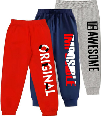 LILBITS Track Pant For Boys(Multicolor, Pack of 3)