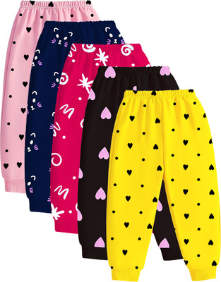 Kuchipoo Track Pant For Baby Girls(Multicolor, Pack of 5)