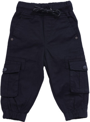 Rihav Track Pant For Boys(Black, Pack of 1)