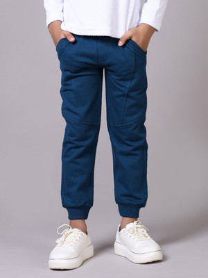V-MART Track Pant For Boys(Blue, Pack of 1)