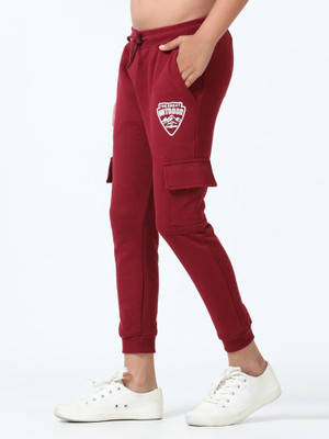 Codez Track Pant For Boys(Maroon, Pack of 1)