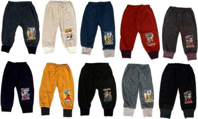 HouseOfCommon Track Pant For Baby Boys & Baby Girls(Multicolor, Pack of 10)