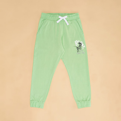 Pantaloons Junior Track Pant For Boys(Green, Pack of 1)