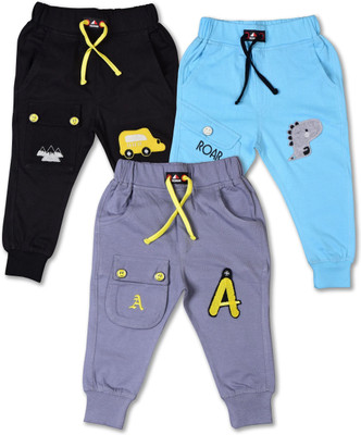 Worton Fashion Track Pant For Boys(Multicolor, Pack of 3)