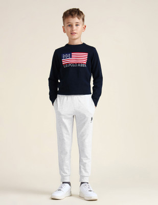 U.S. POLO ASSN. Track Pant For Baby Boys(Grey, Pack of 1)