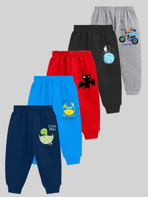 Kuchipoo Track Pant For Baby Boys & Baby Girls(Multicolor, Pack of 5)