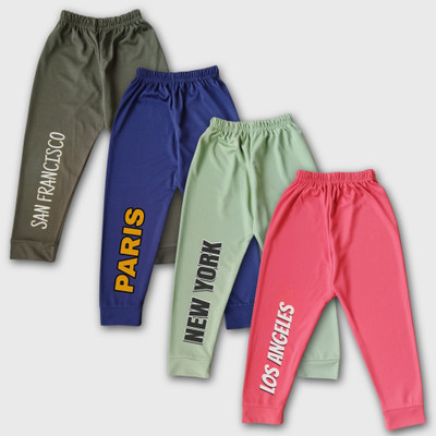 royalgarments Track Pant For Baby Boys & Baby Girls(Multicolor, Pack of 4)