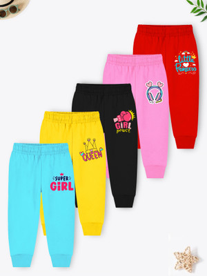 Trampoline Track Pant For Girls(Multicolor, Pack of 5)