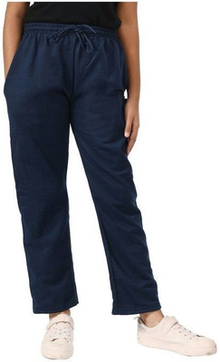 KAYU Track Pant For Girls(Dark Blue, Pack of 1)