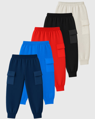 Kuchipoo Track Pant For Boys(Multicolor, Pack of 5)