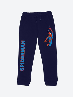 YK Marvel Track Pant For Boys(Blue, Pack of 1)