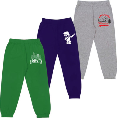 swanker Track Pant For Boys & Girls(Multicolor, Pack of 3)