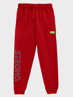 Codez Track Pant For Boys(Red, Pack of 1)