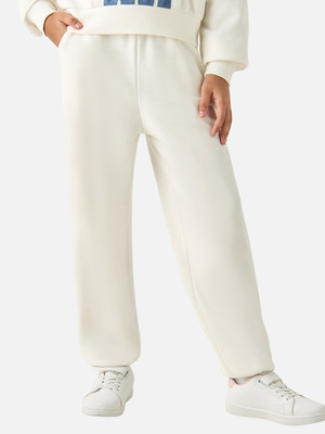 JUNIORS by Babyshop Track Pant For Girls(White, Pack of 1)