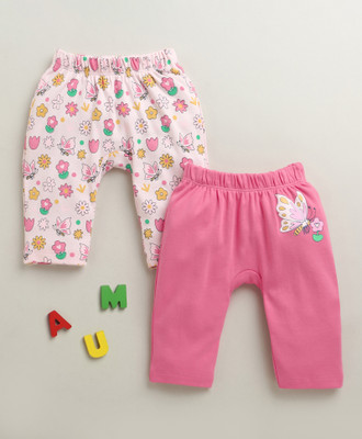 BUMZEE Track Pant For Baby Girls(Pink, Pack of 2)