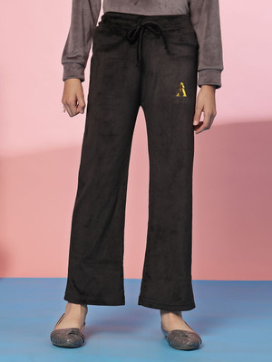 Albion Track Pant For Girls(Black, Pack of 1)