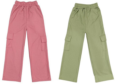 IBNAT FASHION Track Pant For Girls(Multicolor, Pack of 2)