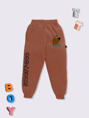 YK X Minute Mirth Track Pant For Boys(Brown, Pack of 1)