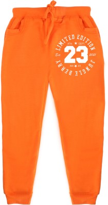 FABVIO PLUS Track Pant For Boys(Orange, Pack of 1)