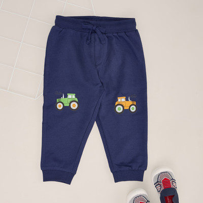 Pantaloons Baby Track Pant For Baby Boys(Dark Blue, Pack of 1)