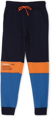 PROVOGUE Track Pant For Boys(Dark Blue, Pack of 1)