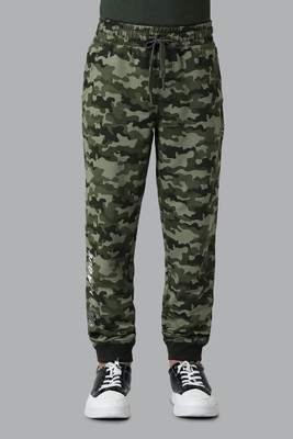 VAN HEUSEN Track Pant For Boys(Green, Pack of 1)
