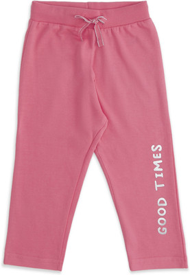 Pantaloons Baby Track Pant For Baby Girls(Pink, Pack of 1)