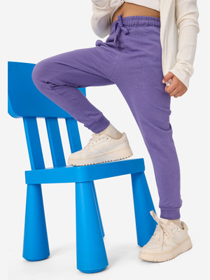 The Souled Store Track Pant For Boys(Purple, Pack of 1)
