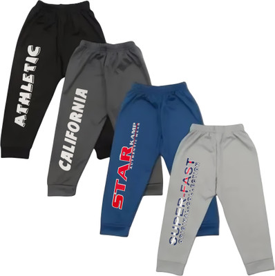 NCKIDSLOWER Track Pant For Boys & Girls(Black, Pack of 4)