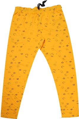 Ayvina Track Pant For Girls(Yellow, Pack of 1)