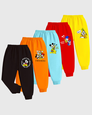 DISNEY BY MISS & CHIEF Track Pant For Baby Boys(Multicolor, Pack of 5)