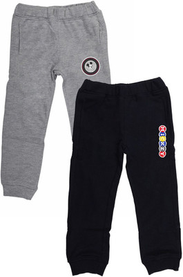 YK Disney Track Pant For Boys(Black, Grey, Pack of 2)