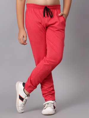 DIAZ Track Pant For Boys & Girls(Red, Pack of 1)
