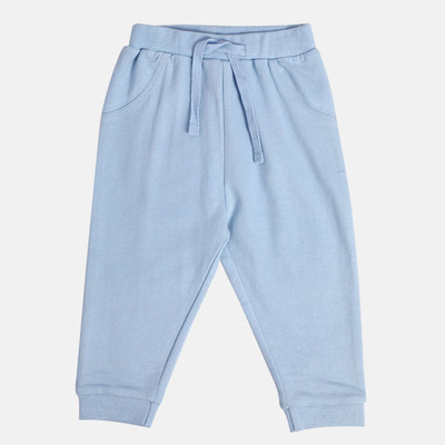 MINI KLUB Track Pant For Baby Boys(Blue, Pack of 1)