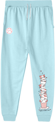 INNEB Track Pant For Girls(Blue, Pack of 1)