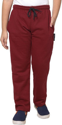 KAYU Track Pant For Boys(Maroon, Pack of 1)