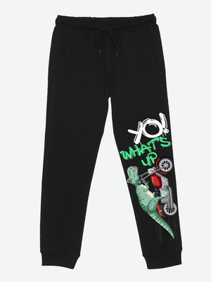 WEAR YOUR MIND Track Pant For Boys(Black, Pack of 1)