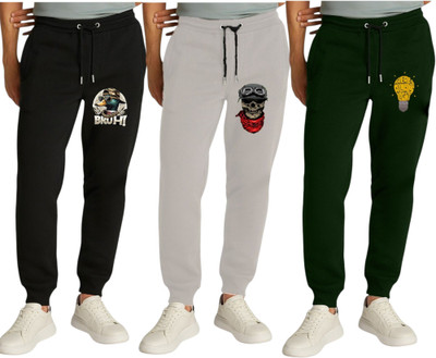 ENZIKO Track Pant For Boys(Multicolor, Pack of 3)